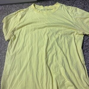 lululemon athletica Yellow Short Sleeve Tee